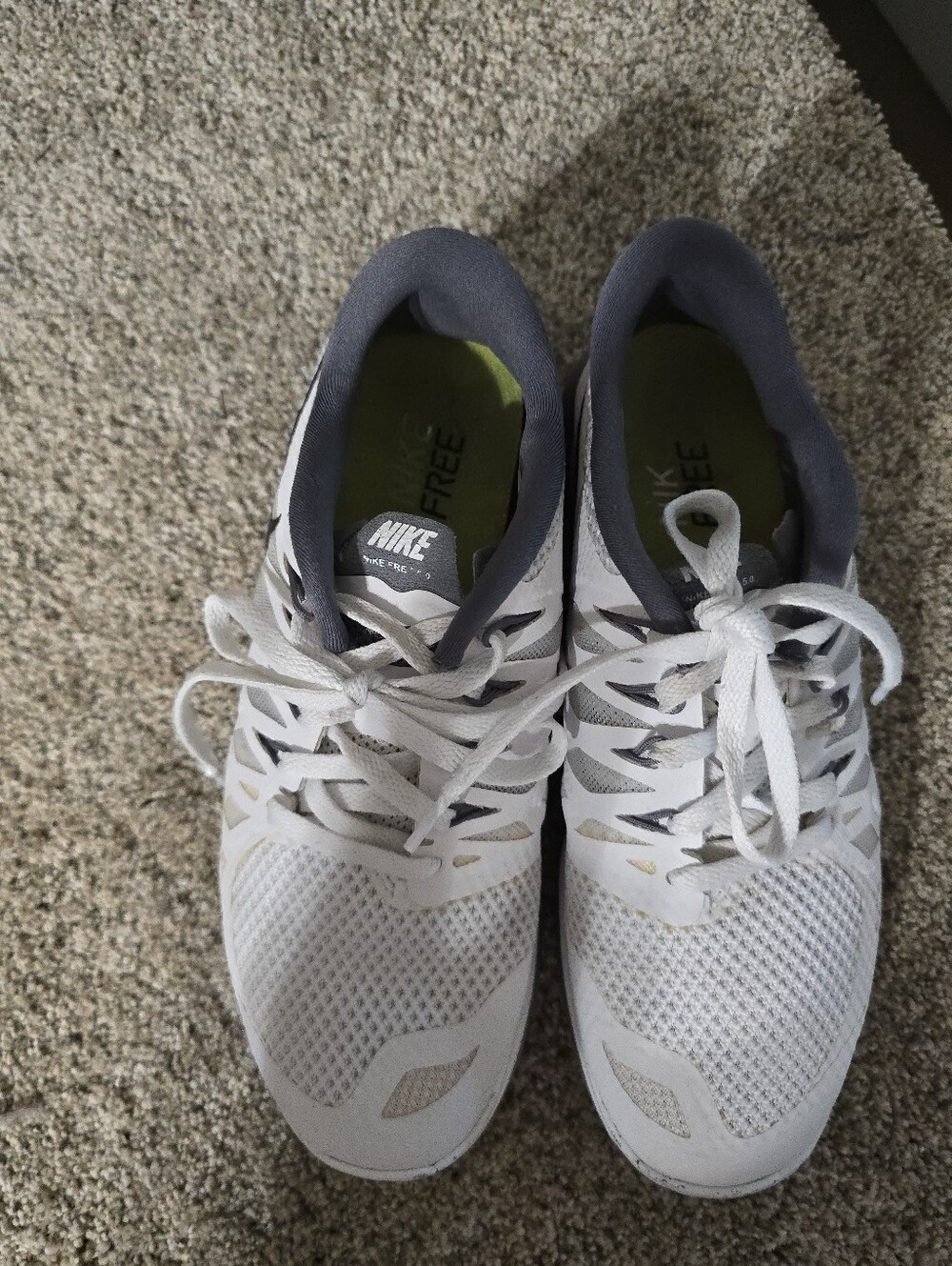 Nike Women’s White and Gray Athletic Training Sneakers